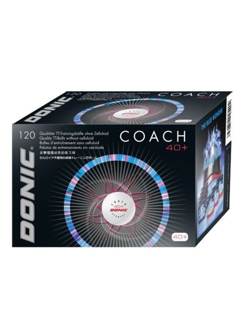 Donic Coach Table Tennis Ball 120 Pcs/Box White