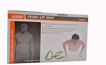 Liveup, Push Up Bar, Ls3164F, Silver/Green