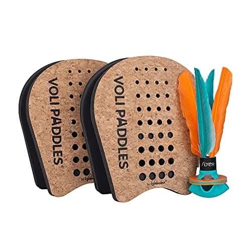 Waboba VOLI Paddle Game - Rethink Your Outdoor Game – Backyard Set Includes: 2 Wearable Paddles and 1 Oversized Shuttlecock