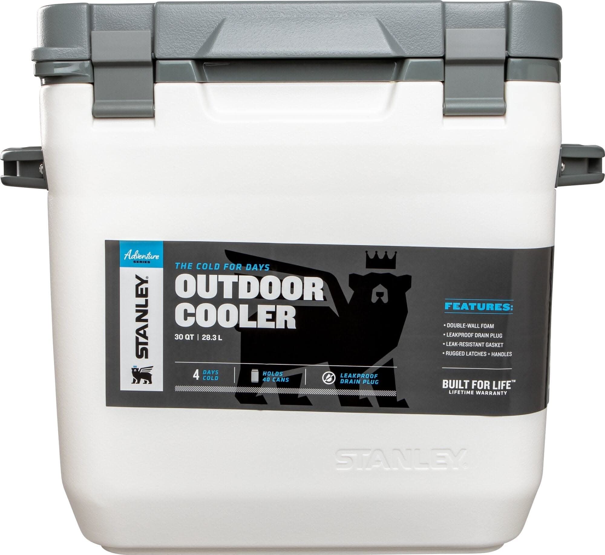 Stanley Adventure Outdoor Cooler, 28L / 30QT, Polar White Polar White