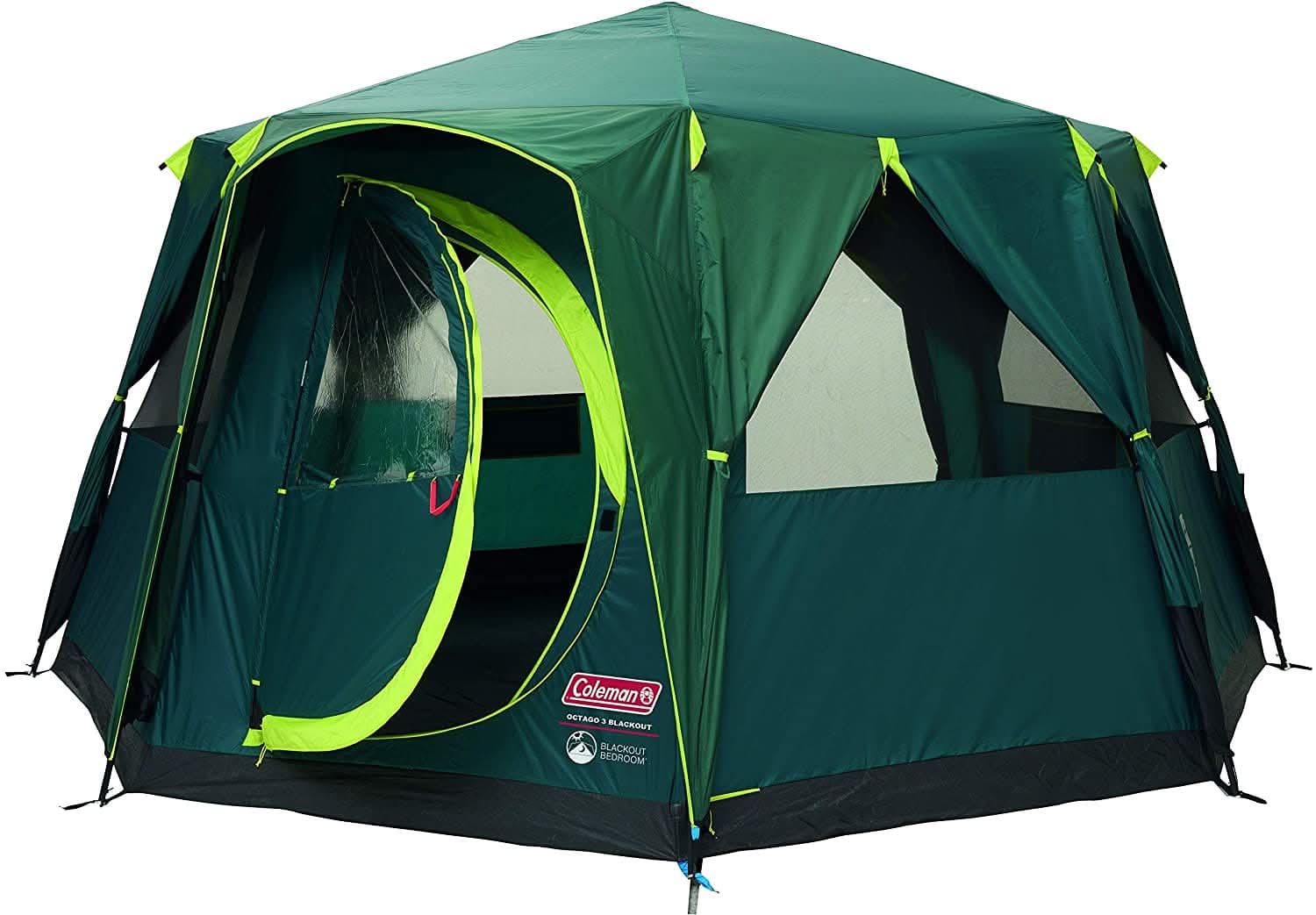 Coleman Camping Tent, Octagon, BlackOut, 6-8 Person