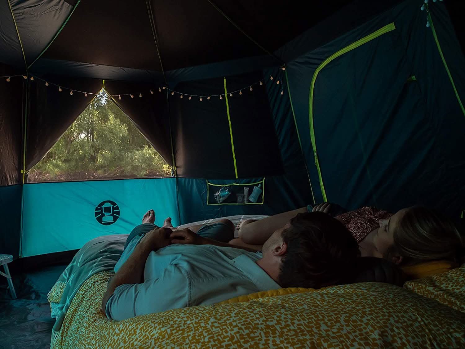 Coleman Camping Tent, Octagon, BlackOut, 6-8 Person