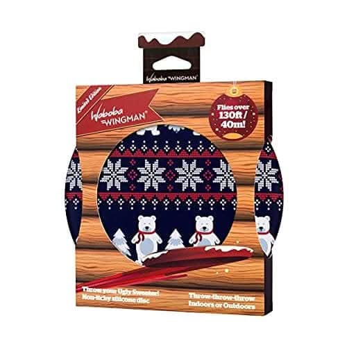Waboba Wingman - Ugly Sweater Edition - Foldable Silicone Disc - Fly Straight and Far - Perfect for Kids and Adults