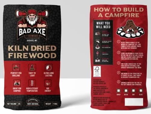 Bad Axe Firewood - Beech 40L Bag Approx 15kg