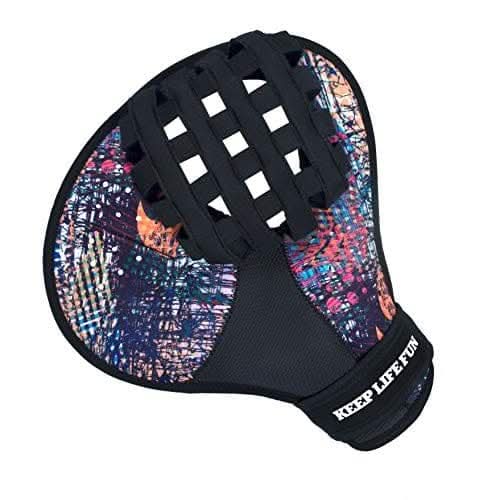 Waboba Water Pro Catch Glove & Pro Water-Bouncing Ball Set – Ball Catching Baseball-Style Mitt for Swimming Pools & Beach Games, Ambidextrous Design, One Size – Black/Multi Colour