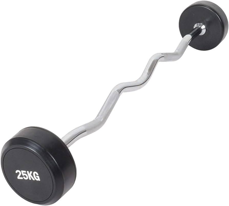 Harley Fitness TPU Fixed Curl Barbell Weight - 10 Kg - 50 Kg