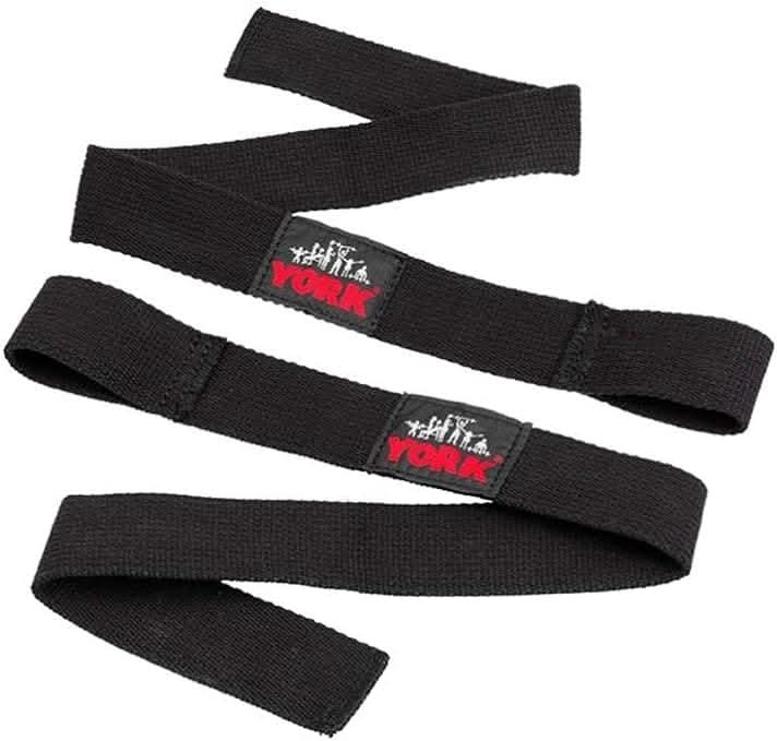 York, Fitness Lifting Straps, 60257, Black