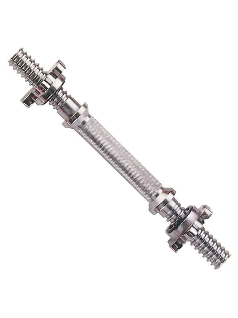 York, Fitness Bar Spinlock Dumbbell Bar 40 Cm, 6391, Silver