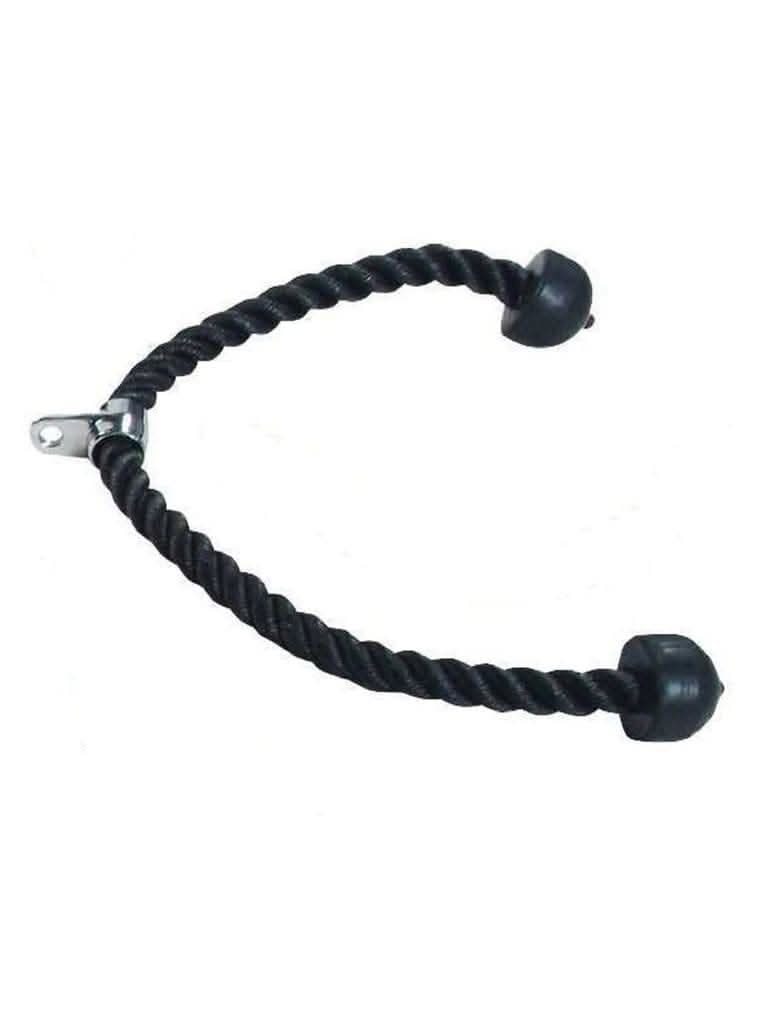 York, Fitness Tricep Press Down Rope Double Black, 36168, Black