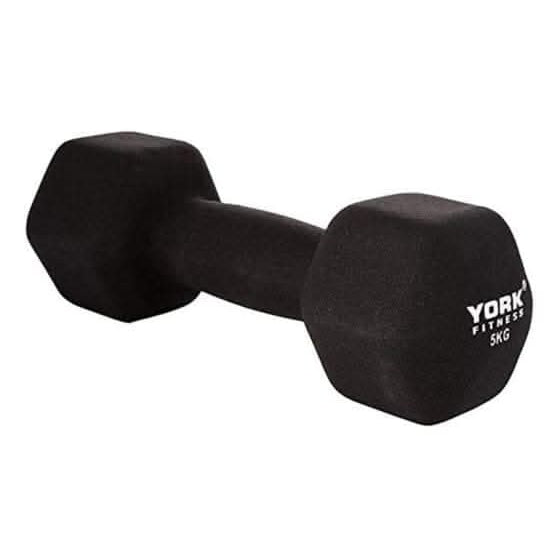 York, Fitness Neo Hex Dumbbell, Black