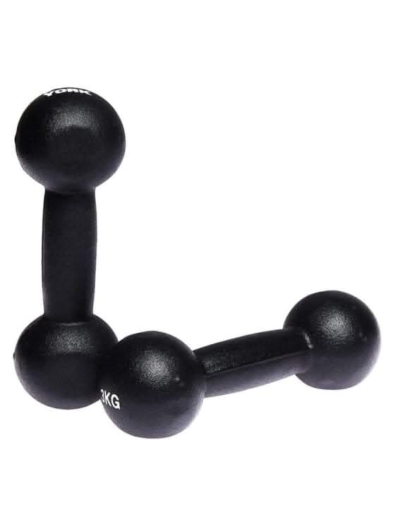 York, Fitness Neoprene Dumbbell, Black