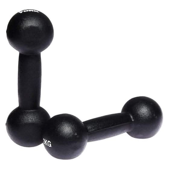 York, Fitness Neoprene Dumbbell, Black