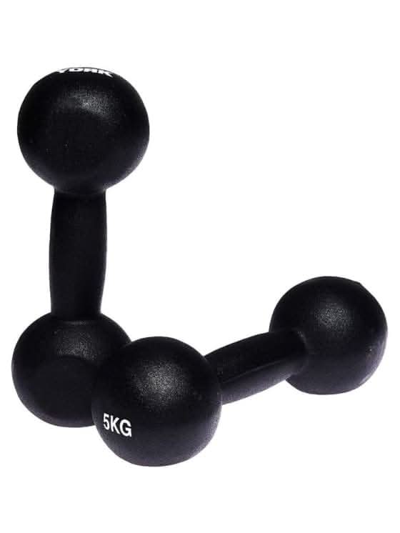 York, Fitness Neoprene Dumbbell, Black