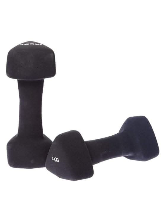 York, Fitness Trangle Neoprene Dumbell, 60486, Black