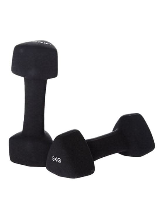 York, Fitness Trangle Neoprene Dumbell, 60486, Black