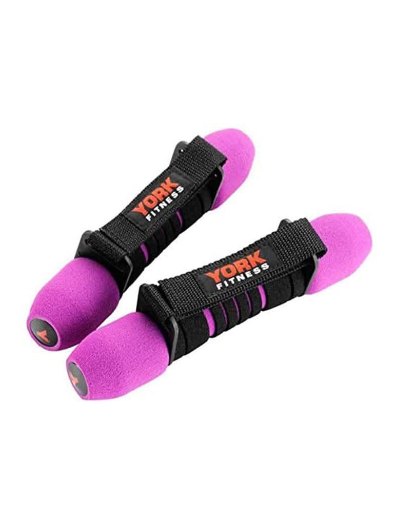 York, Fitness Soft Grips 2 X 0.5 Kg, 60246 Purple/Black