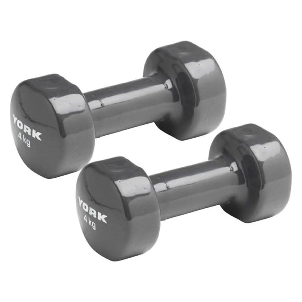 York, Fitness Vinyl Dumbbell 2Kg, 1673, Yellow
