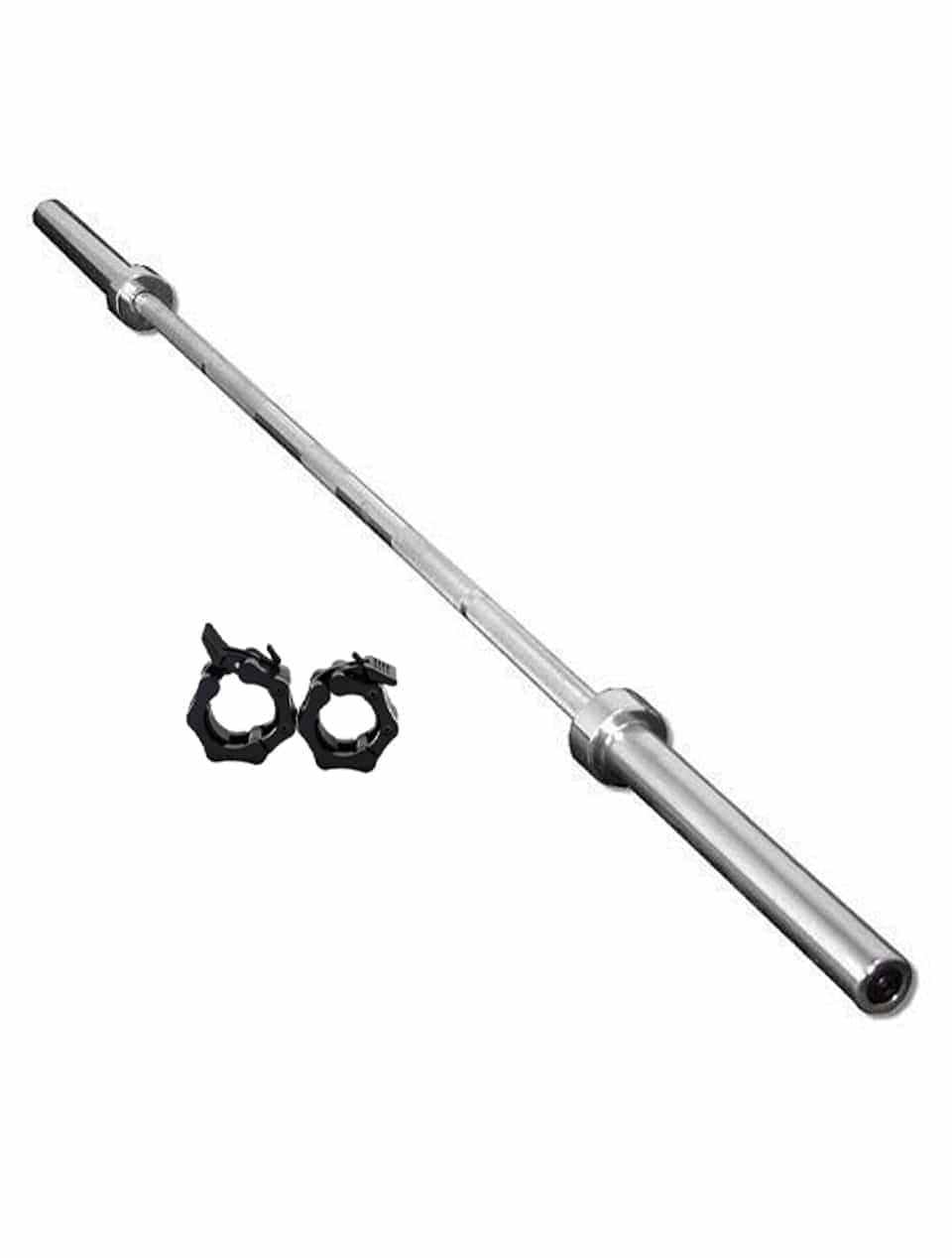 PRSAE Plates & Bars 1441 Fitness 5 Ft Olympic Barbell with Collars | 10 Kg