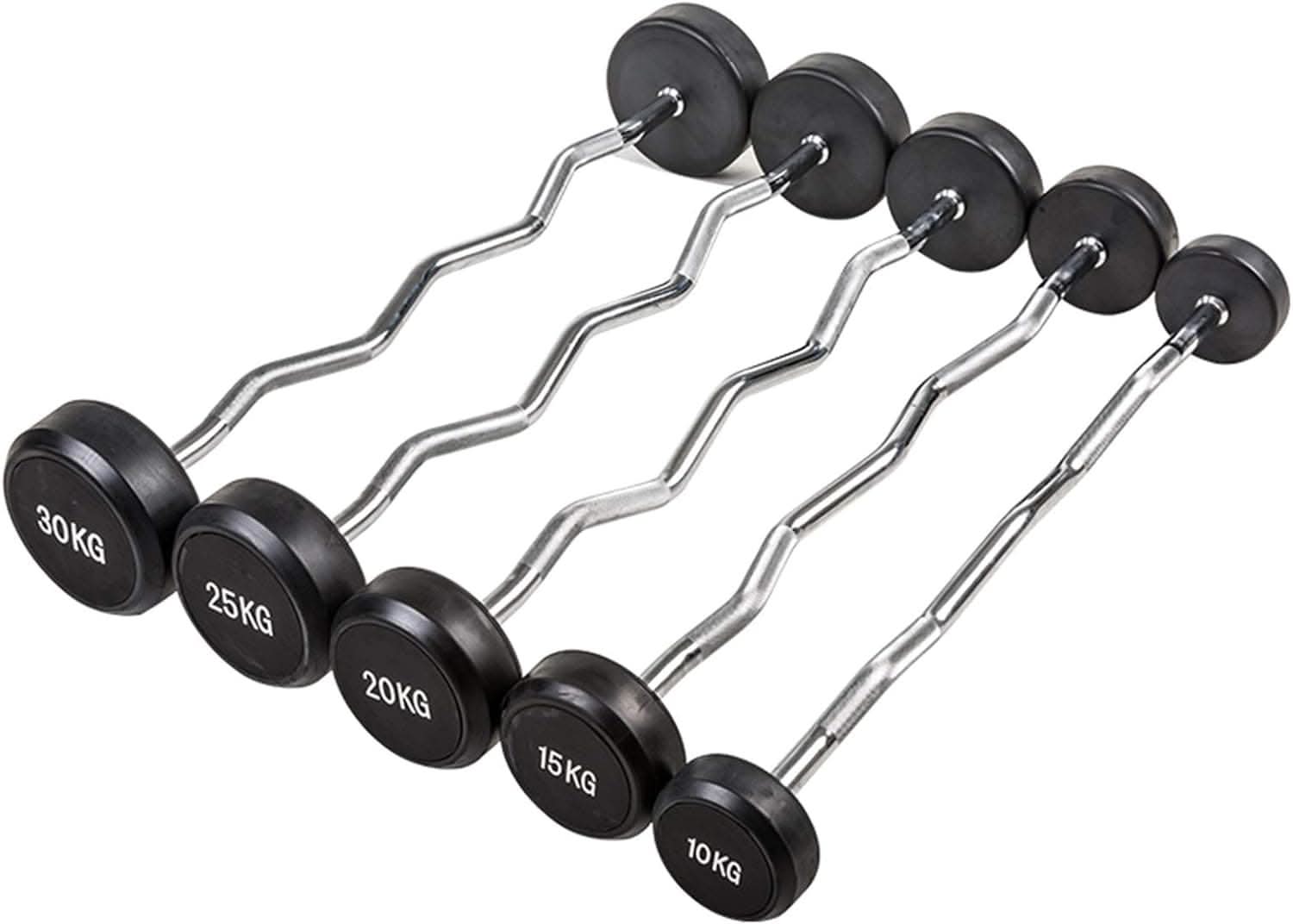 Harley Fitness TPU Fixed Curl Barbell Weight - 10 Kg - 50 Kg