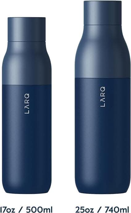 Larq, Bottle Twist Top Insulated Stainless Steel Water Bottle 25Oz Monaco Blue