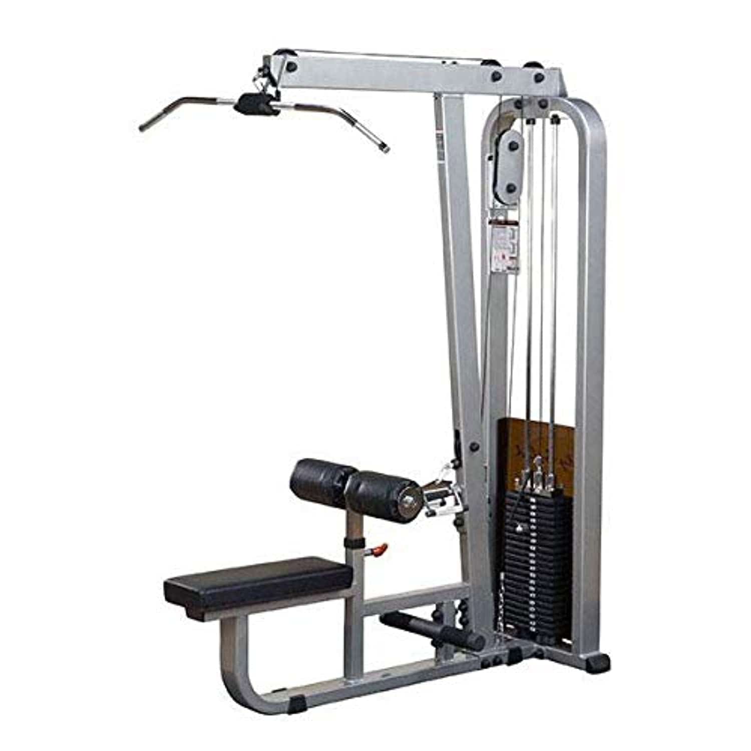 Body Solid Sel Lat Machine, Silver/Black, SLM300/3 - Athletix.ae