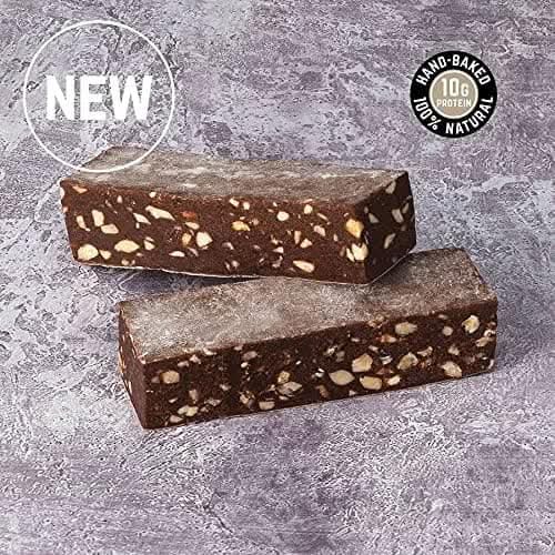 Veloforte Mocha Protein Bar - Hazelnut, Coffee and Cocoa - 9 count x 70g - 10gr plant protein, 37gr Carbs, Optimal Workout Refuelling Bar, 100% Natural, Vegan, Gluten Free