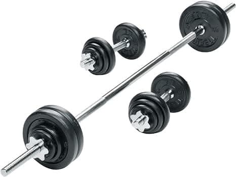 York, Dumbbell Set 50 Kg Cast Iorn, 2435, Silver/Black