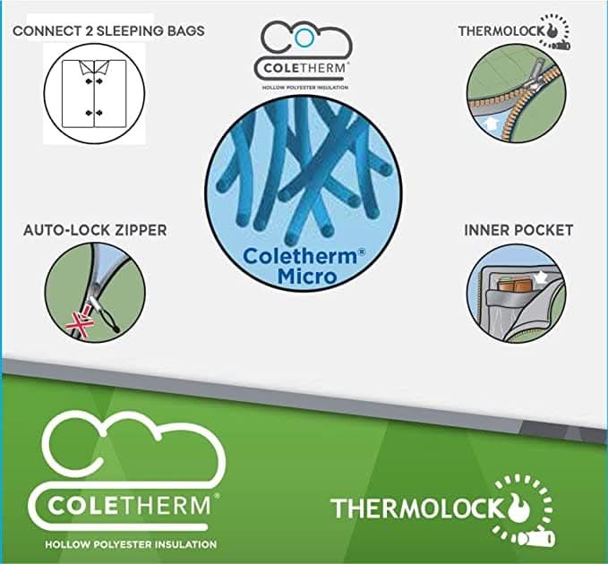 Coleman Sleeping Bag Atlantic Lite 10 Lightweight