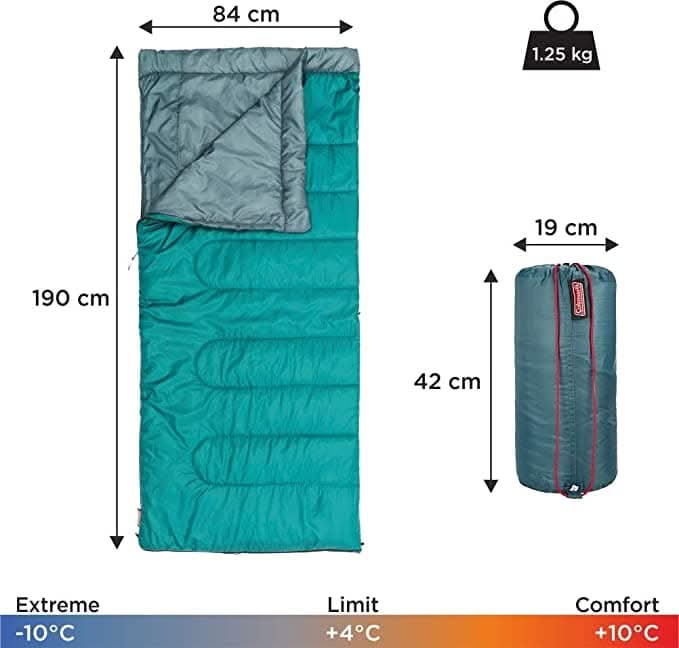 Coleman Sleeping Bag Atlantic Lite 10 Lightweight