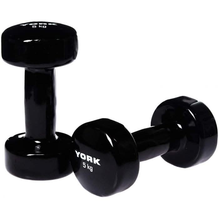 York, Fitness Vinyl Dumbbell 2Kg, 1673, Yellow