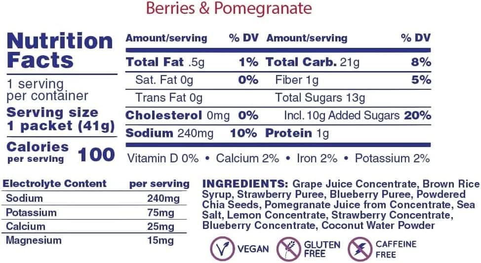 Huma Chia Energy Gel Plus - 9 count x 41g - 21gr Carbs, 240mg Sodium, 2x Electrolytes, 100% All Natural, Vegan, Gluten Free, Caffeine Free, No Stomach Problems, Easy Digestion