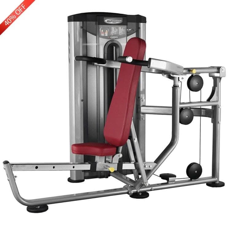 BH Fitness Shoulder & Chest Press Machine L080 – Silver | Upper Body Strength Equipment