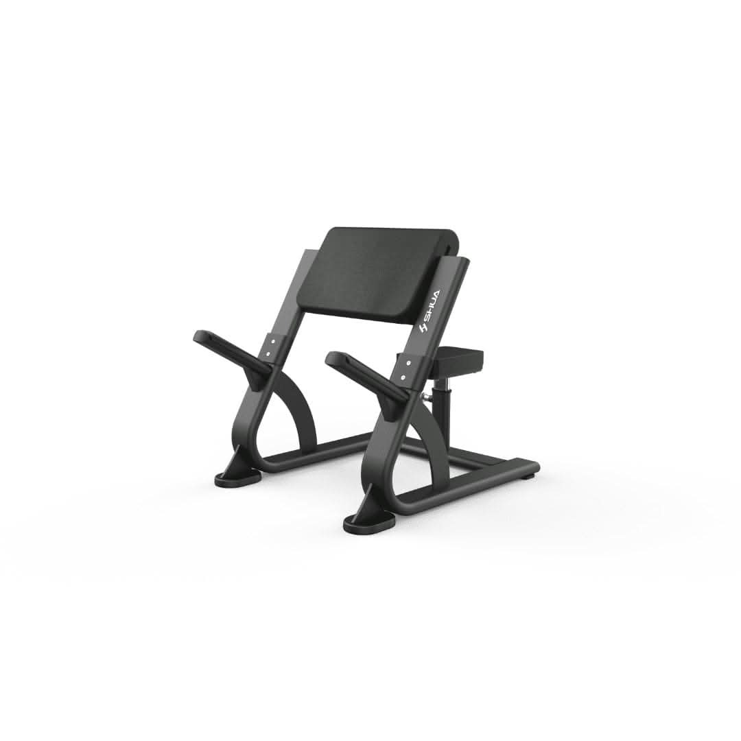 SHUA Arm Curl Bench SH-G6859 – Silver Gray & Black | Biceps Curl Training Bench