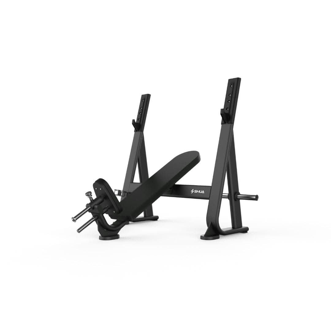SHUA, Olympic Incline Bench SH-G6873, Silver Gray, Black