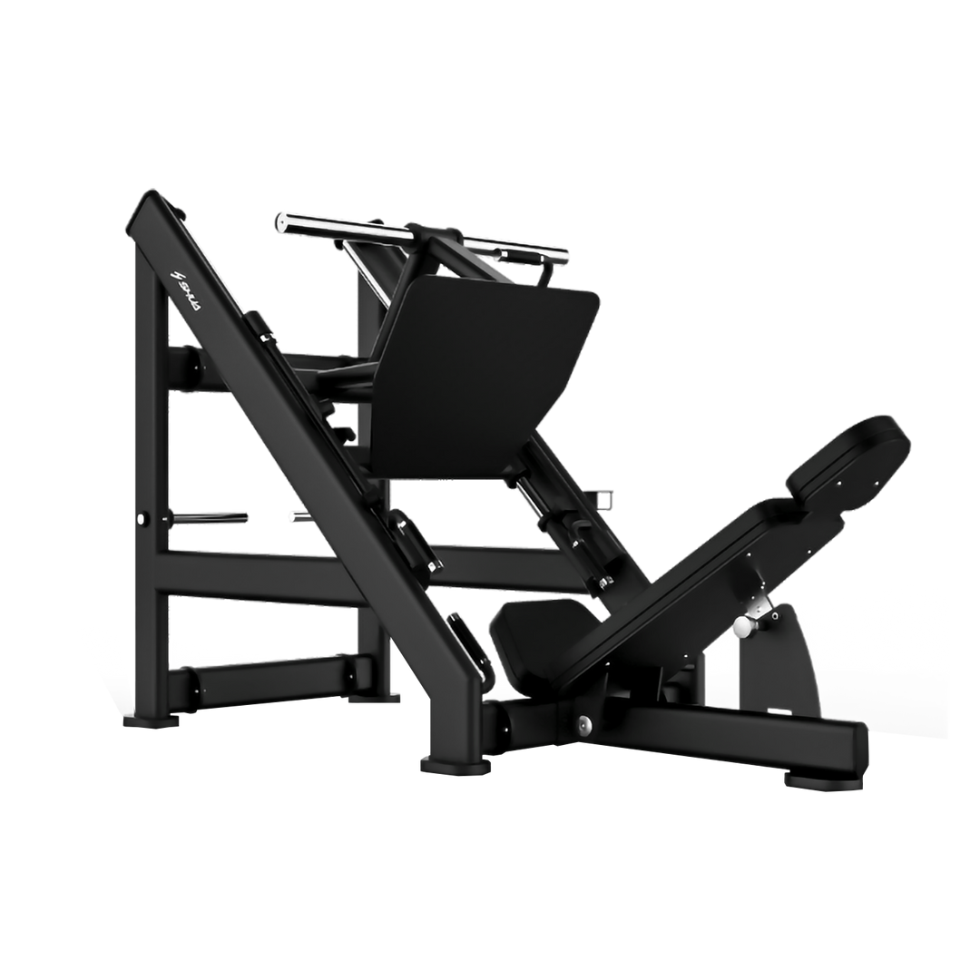 SHUA Plate Loaded Linear Leg Press SH-G6874 – Black & Silver Finish | Heavy Duty Lower Body Machine