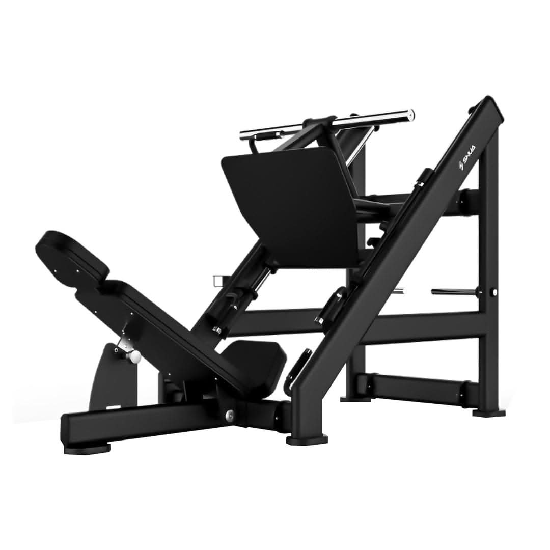 SHUA Plate Loaded Linear Leg Press SH-G6874 – Black & Silver Finish | Heavy Duty Lower Body Machine