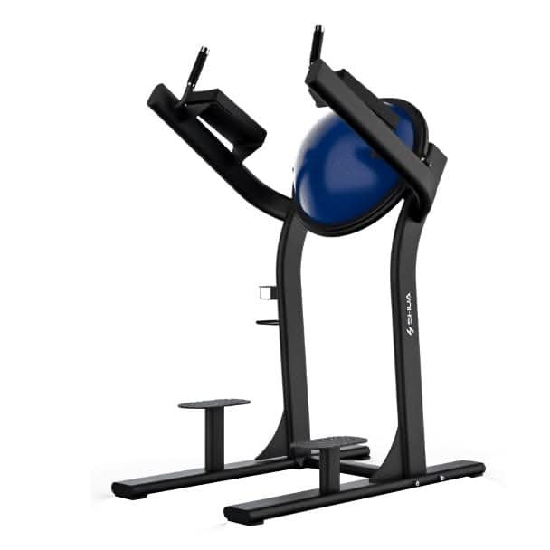 SHUA Vertical Leg Raise Machine SH-G6886 – Blue, Silver Gray & Black | Abs & Core Workout Equipment
