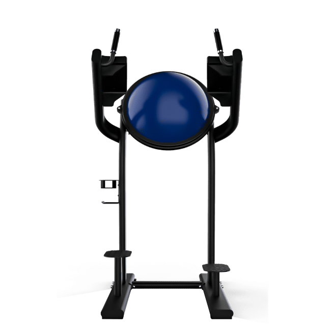 SHUA Vertical Leg Raise Machine SH-G6886 – Blue, Silver Gray & Black | Abs & Core Workout Equipment