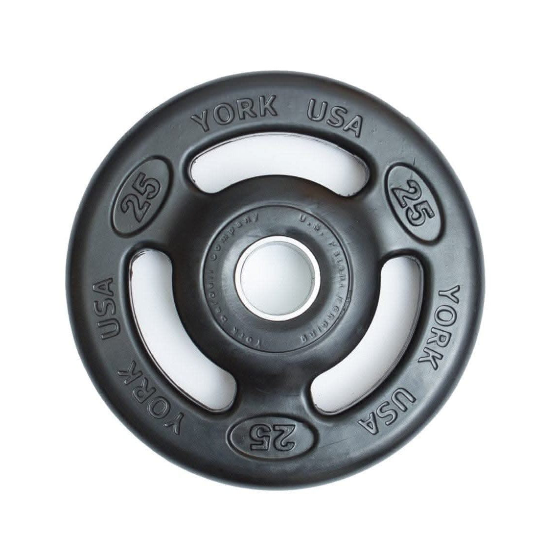 York Fitness 2″ Iso-Grip Rubber Encased Steel Olympic Plate 25.00 LB