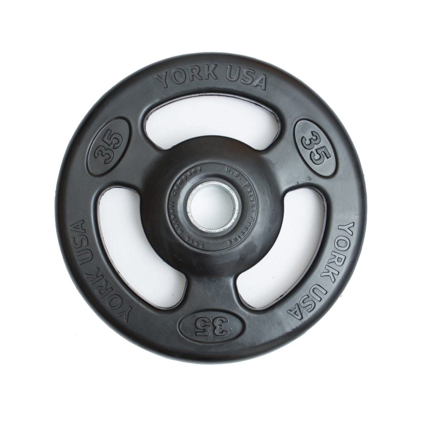 York Fitness 2″ Iso-Grip Rubber Encased Steel Olympic Plate 35.00 LB