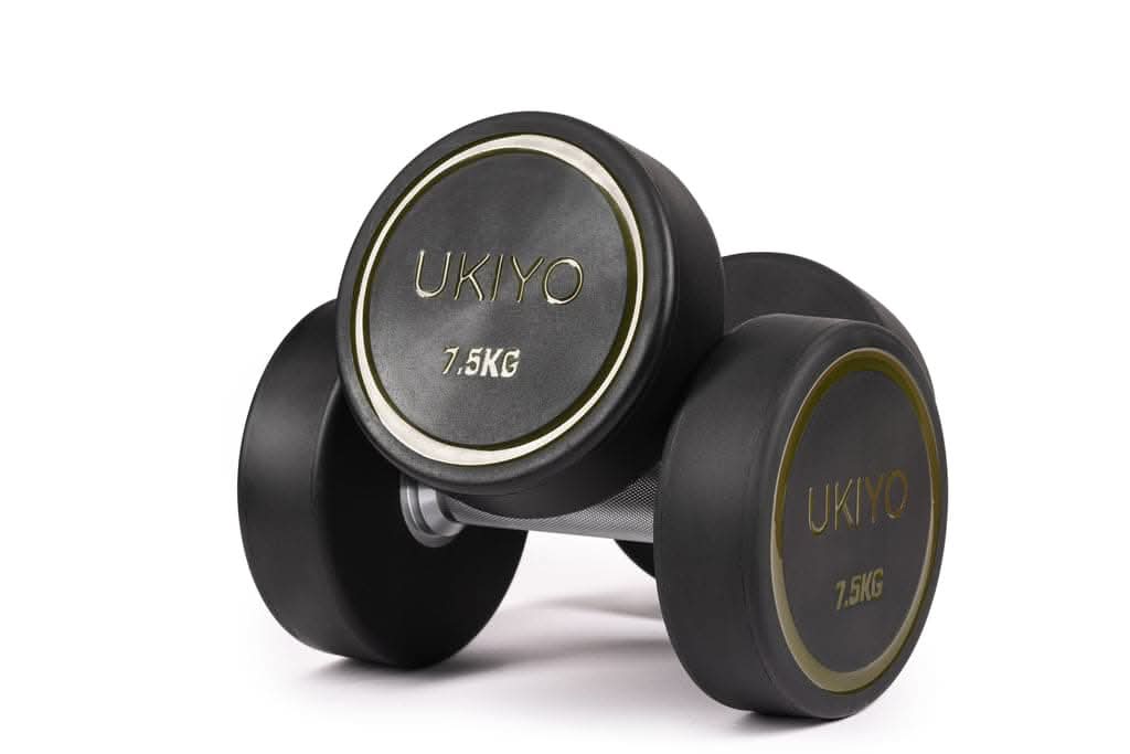 Combo Ukiyo Sensei Set (Squat Rack with Bench, 6 Kg - 16 Kg Dumbbells with Rack, 150 Kg Barbell Set, Barbell Pad, Elastic Band & Suspension Trainer)
