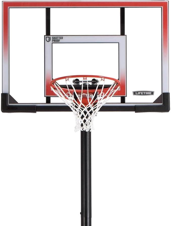Lifetime, 71566 50 Inch Shatter Proof Portable Basketball Hoop