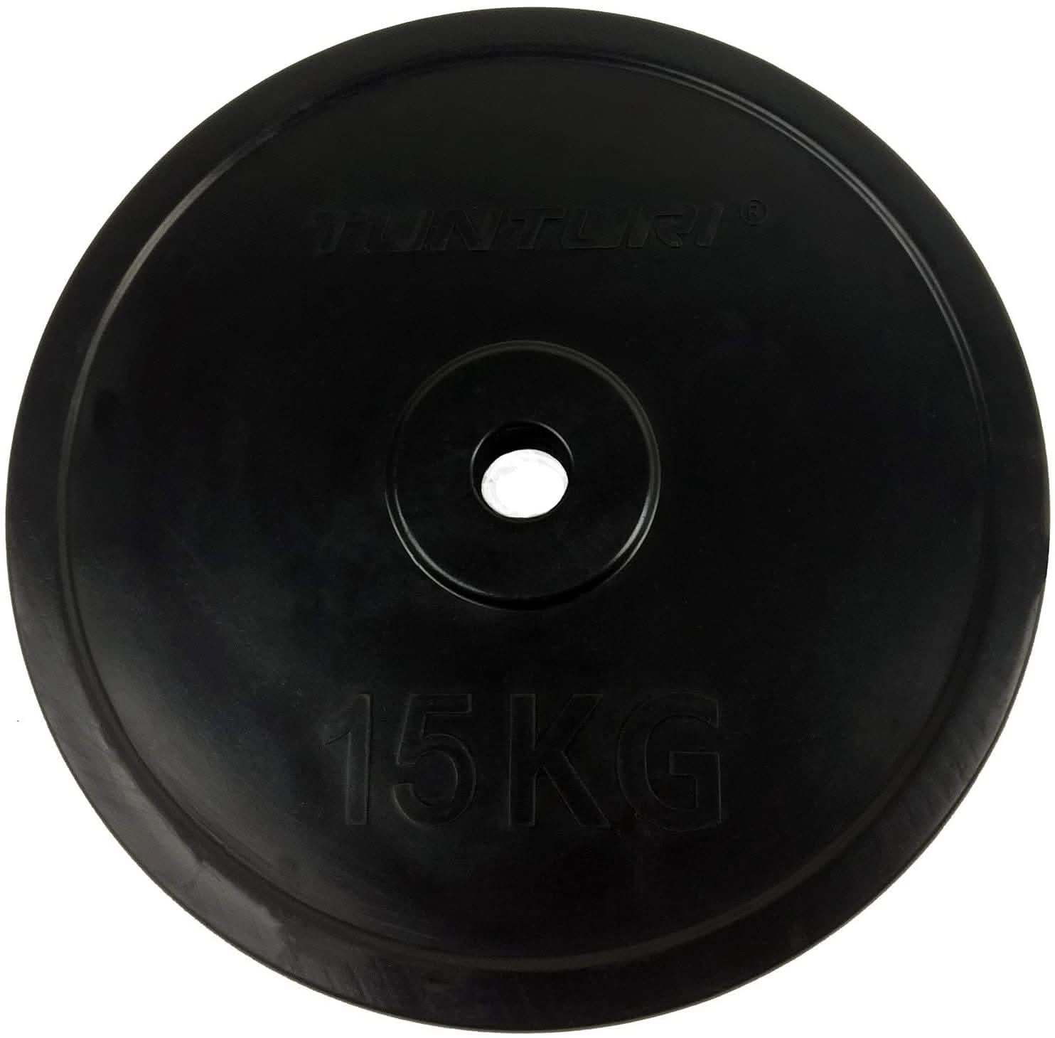 MF Black Rubber Plate 25 mm bore, 2.5 Kg to 20Kg, Sold as Piece