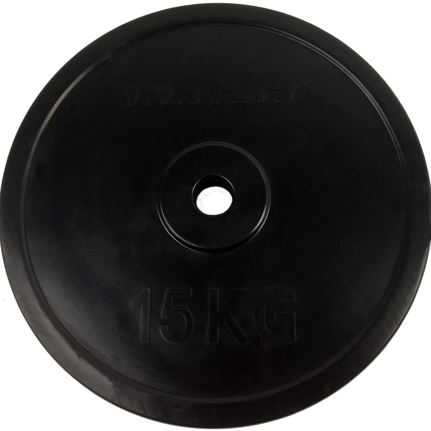 MF Black Rubber Plate 25 mm bore, 2.5 Kg to 20Kg, Sold as Piece