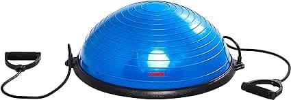 York, Half Balance Ball With Rubber Band, 60462, Blue