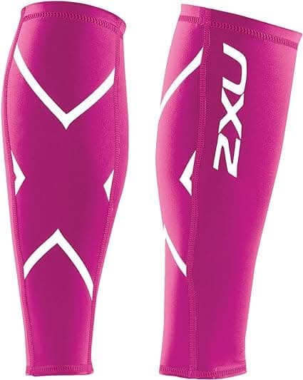 2Xu, Compression Calf Guard Large, Ua1987, Hot Pink/Hot Pink