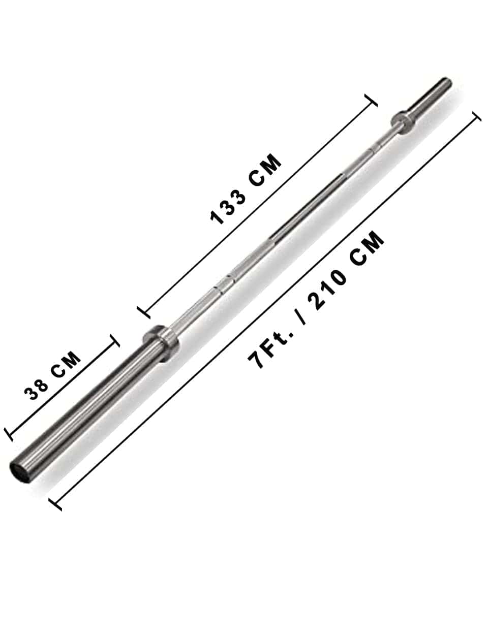1441 Fitness 7 ft Olympic Barbell with Collars | 20 Kg