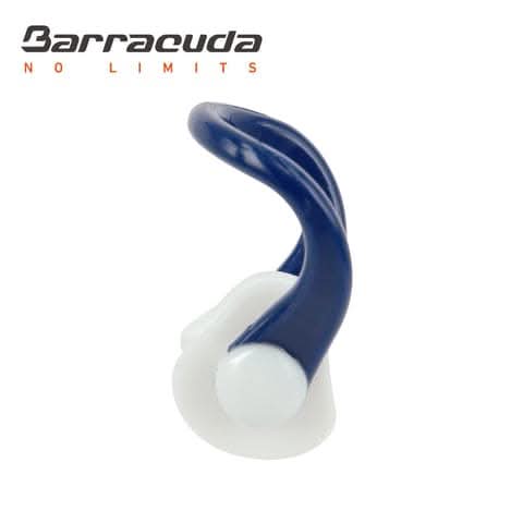 Barracuda, Silicone Pad Nose Clip Small With Storage Case, Navy White