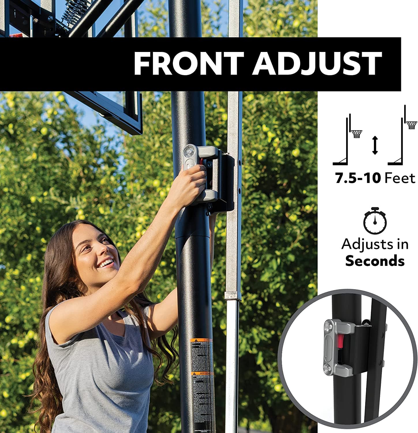 Lifetime 90061 52" Shatterproof Backboard, Portable Basketball System - Athletix.ae