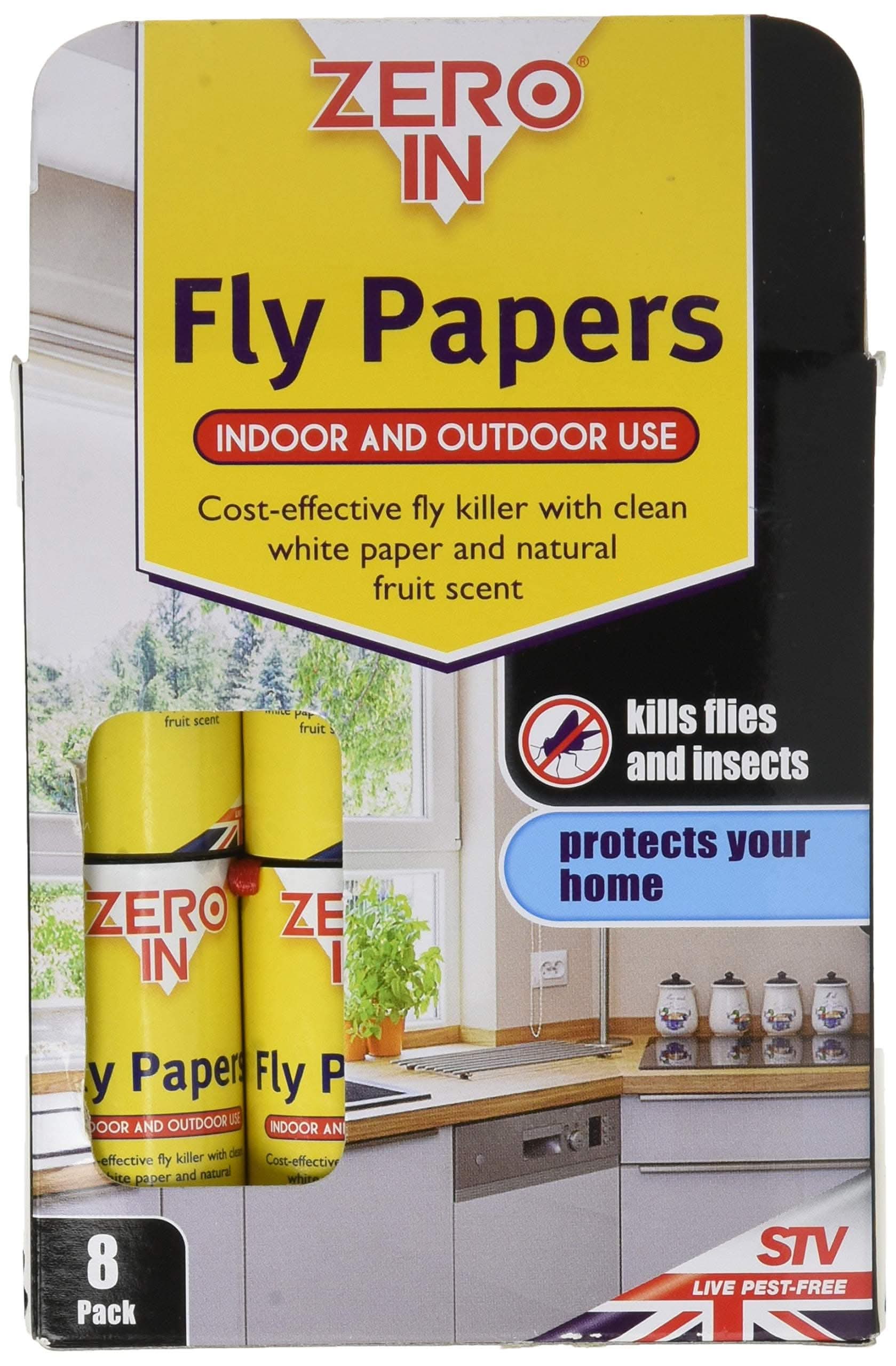 Stv Fly Paper 8 Pieces Pack, Yellow